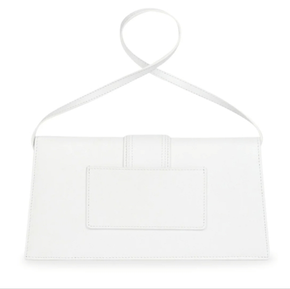 Jacquemus La Bambino Long Leather Shoulder Bag - White - Picture 3 of 9